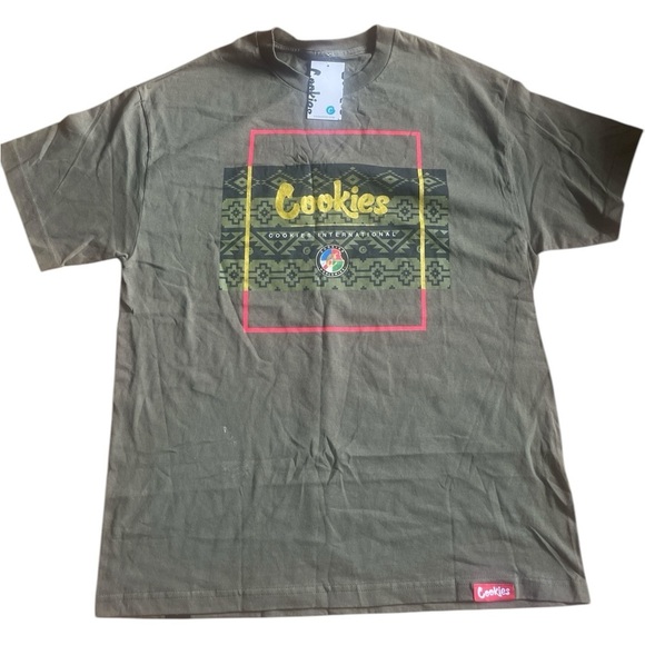 NWT Cookies International Men's olive green Shirt - Picture 2 of 5